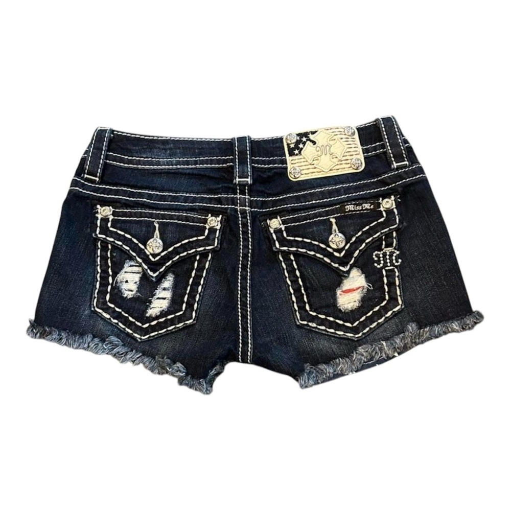 Miss Me Low Rise American Flag Shorts Size 25 NWOT